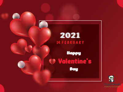 Valentine's Day 2021 banner banner design valentine