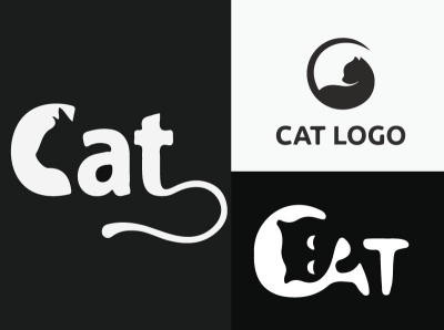 CAT WORLD cat logo cat world logo logo design