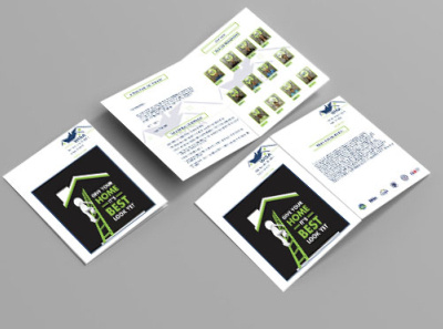 Bi-Fold Business Brochure Design With Mock-up bi fold design brochure brochure bi fold