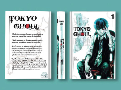 Japanese Comic Book Cover Design book book cover comic comic book cover japanese tokoyo ghoul