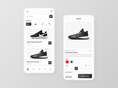 Shoe Shop App app design e commerce ecommerce mobile nike shoe shoe shop shoe store shoes shoes store shop sneakers ui ui design uiux ux