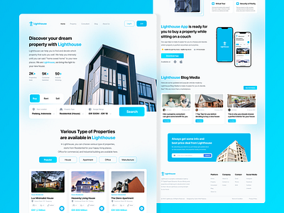 Lighthouse Landing Page - Property Marketplace