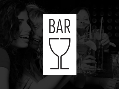 Bar 52 bar black logo white wine