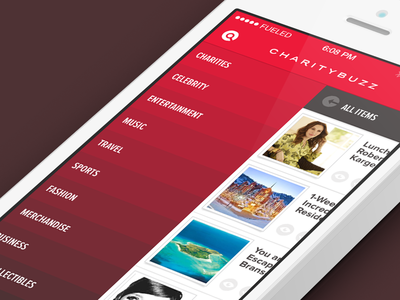 Charity Buzz Ui