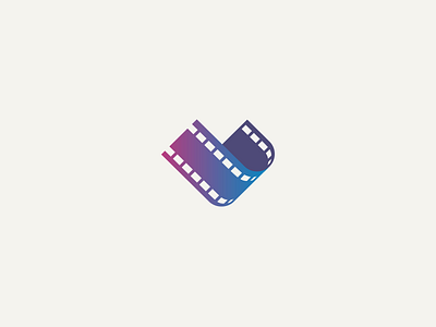 Reel Love blue cinema colour film grad heart love movies purple reel