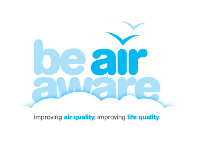 Be air aware logo brand environment logo