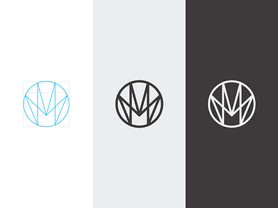 M badge branding icon logo m