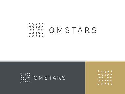 Omstars brand branding community logo yoga yogi