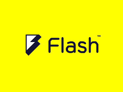 Flash Logo brand branding f flash icon identity lightning logo