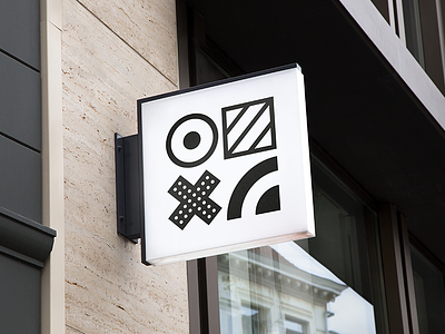 Retail Signage brand branding icon identity logo mono pattern signage
