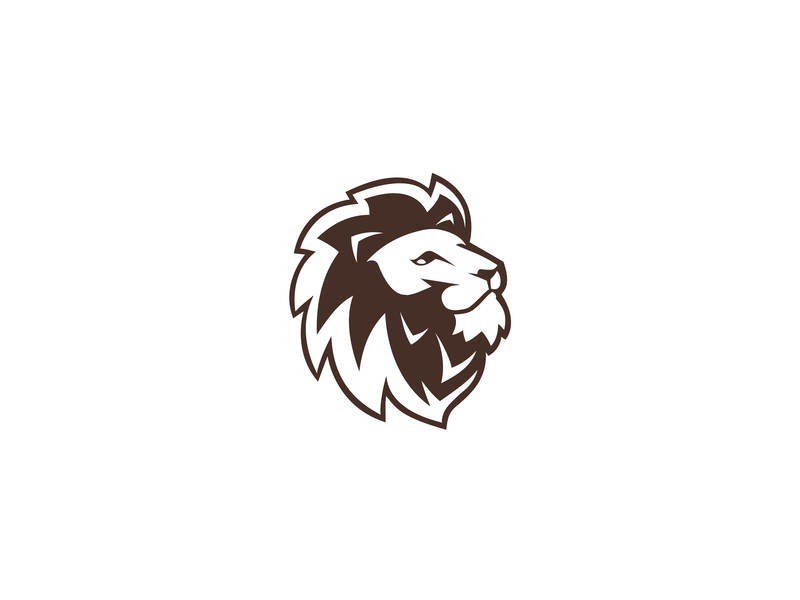 Lion branding design icon lion logo mark