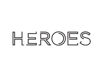 Heroes font type typeface