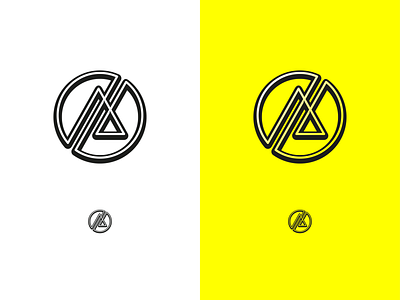AL Monogram a al badge branding design icon logo monogram symbol