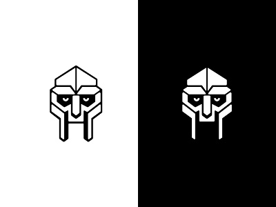Iron Mask face icon logo mask mono