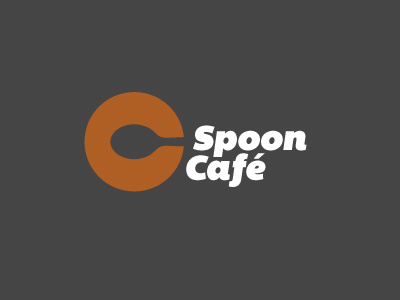 Spoon Cafe cafe coffee logo spoon