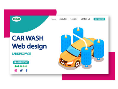 WEB PAGE DESIGN barned design branding creative design design illustration ui design ux design vector web page design