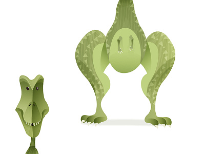 Working on a illustration composition - Dinosaur illustration character coloring dinosaur drawing illustration texturing