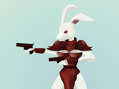Rabbit Character for a game in development character coloring drawing game illustration rabbit texturing