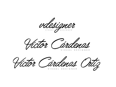 New year, new personal branding #vdesigner branding logo new typography vdesigner victor cardenas