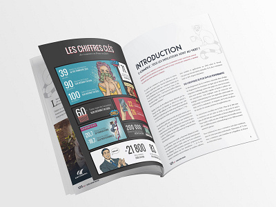 Infography for magazine design flat illustration typography vector