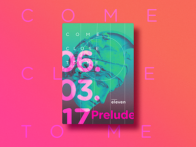 ☝ static eyes☝ #11 • Prelude 2017 brazil colours design duotone freelance gradient portfolio poster sculpture type typography