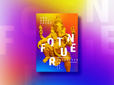 ☝ static eyes ☝ #17 • Fortune 2017 brazil colours design duotone freelance gradient portfolio poster sculpture type typography