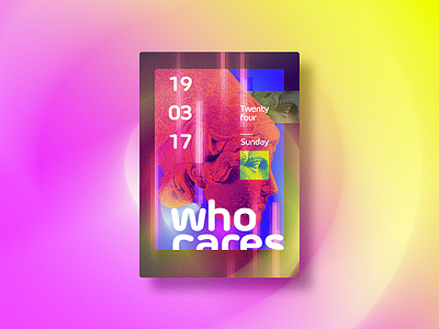 ☝ static eyes☝ #24 • who cares 2017 brazil colours design duotone freelance gradient portfolio poster sculpture type typography