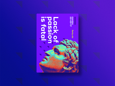 ☝ static eyes☝ #46 • Lack 2017 brazil colours design duotone freelance gradient portfolio poster sculpture type typography