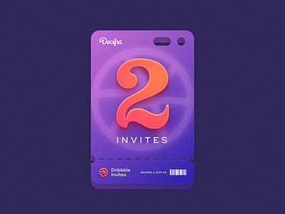 2 Dribbble Invites available colours design draft dribbble giveaway inivite invitations invites