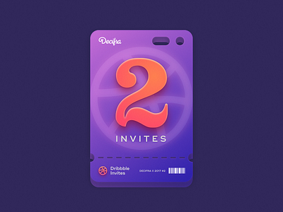 2 Dribbble Invites