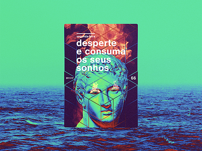 ☝ static eyes☝ #66 • desperte e consuma os seus sonhos 2017 colours design duotone freelance gradient portfolio poster sculpture type typography vaporwave