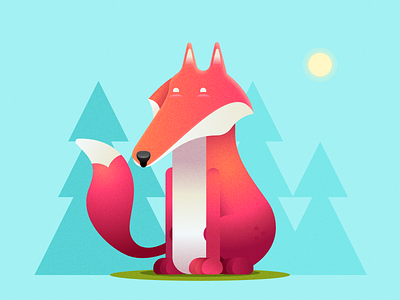 Raposinha animal art character design flat forest fox icon illustration sketch trend ui