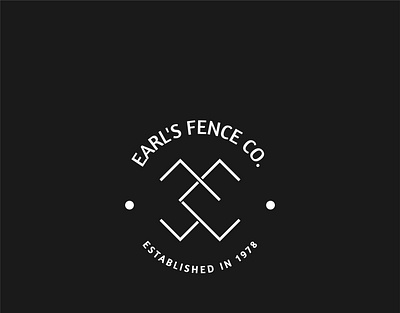 Earl's Fence Company Logo (Not Official) branding design logo