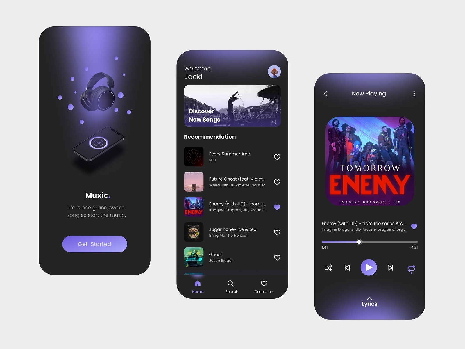 Muxic🎵- Music Player App by Eric Setiyo Bekti on Dribbble