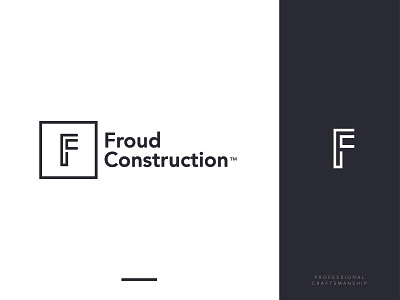 Froud Construction - Branding branding identity identity branding identity design logo logo deisgn monogram monogram logo