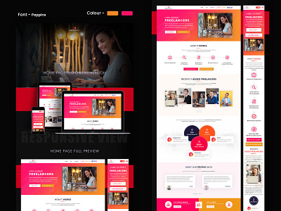 HotnessNew agency design educational landing ui web page