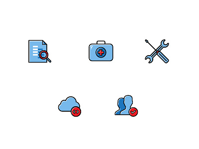 Icons for Health Monitoring Tool