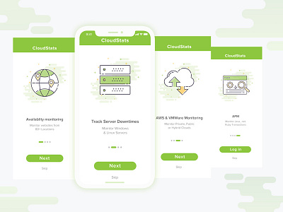 Cloudstats Onboard Screens