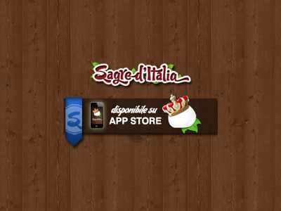 Sagre d'Italia - App store banner app store banner iphone app wood