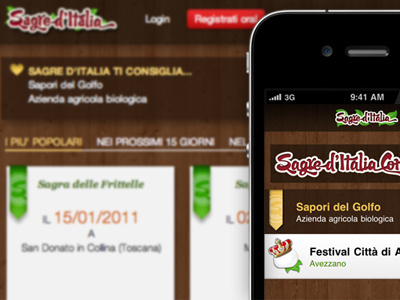 Introducing Sagre d'Italia festivals food green italy red wood