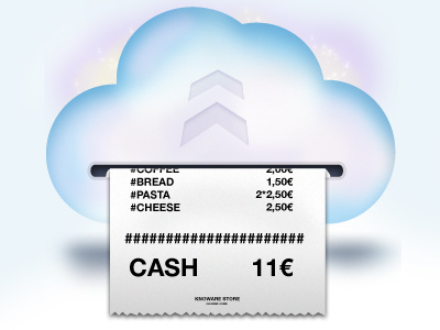 Cloud Receipt - Logo cloud iphone app logo receipt