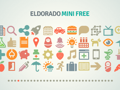 Eldorado Mini Free eldorado flat free free icons freebie glyph icojam icon icons pixel perfect set