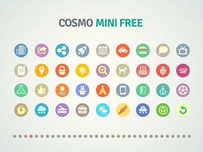 Cosmo mini free cosmo flat free freebie glyph icojam icon set icons pixel perfect
