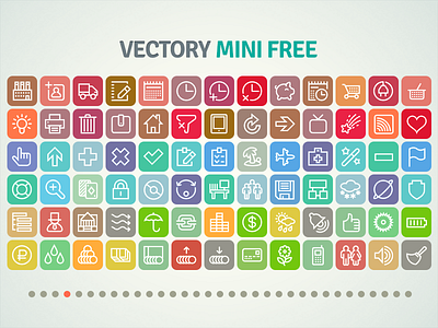 Vectory mini free flat free freebie glyph icojam icon set icons vectory
