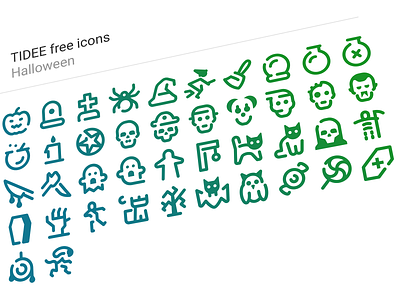 Halloween icons alien broom cat free icons glyph halloween icojam icons mummy mystic pumpkin reaper skull spider tidee tomb vampire vector witch zombie