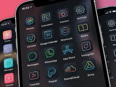 Aesthetic icons for iOS 14 aesthetic hand draw handdrawn icojam ios14 iphone sketch theme