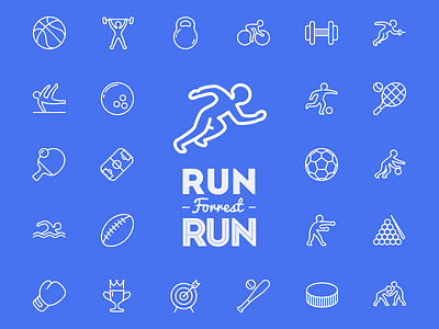 Run, Forrest, Run! icojam icons sport unigrid vector