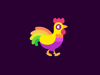 New animals animals cock icojam icons vector