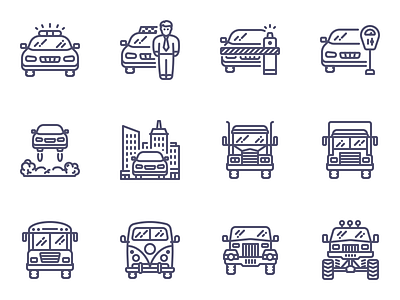 Unigrid transport icons