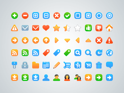 Free web development icons psd